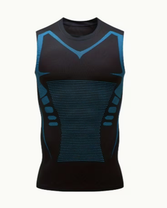 Plus Size <b>Men</b> Knitted <b>Compression</b> Tank Top Quick Dry Breathable Sleeveless Sports <b>Vest</b> Gym Workout Base Layer Body Shaping - Product Image 1