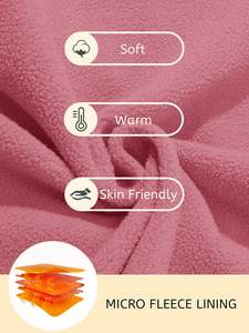 Grey <b>Pink</b> Unisex Active Winter Fleece Lined Digital Printing Casual Athletic Workout Pullover Kangaroo Pocket GK Leather <b>Jacket</b> - Product Image 5