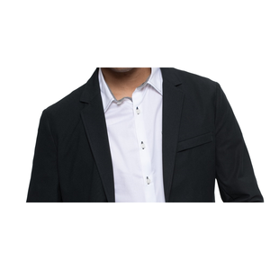 Blazer Tecnico Elasticizzato da Uomo Kenneth Cole, Blu Navy, Doppiopetto con Motivo Stampato, Tessuto Lavorato a Maglia, Modello Lungo - Product Image 2