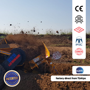 Nouvelle trancheuse industrielle montée sur tracteur, marque Allame Kazici, boîte de vitesses Vario, certifiée CE, 140-180m/h de tranchage - Product Image 3