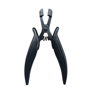 Pince en acier inoxydable pour extensions de cheveux Outil Colle Enlever la pince à cheveux à pointe plate - Product Image 3