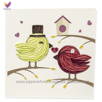 Carte de quilling d'animaux artisanaux faits main en gros de haute qualité pour les événements spéciaux