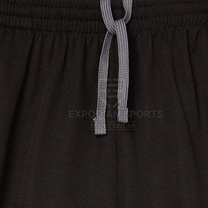 Pantalones cortos de MMA ligeros de secado rápido con cintura elástica media informal sólida de poliéster 100% al por mayor para venta en línea - Product Image 4