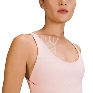 Sujetador deportivo Reversible sin costuras de alta calidad para mujer, ropa de gimnasio transpirable con logotipo frontal de talla grande, entrenamientos de Yoga y Fitness - Product Image 3