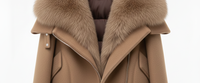 Mocha – Manteau d'hiver réversible en laine d'oie pour femme, épais, écologique, coupe-vent, imperméable, respirant, séchage rapide, avec pompons en fourrure