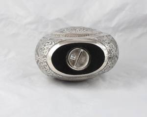 Urne larme en laiton de style américain avec couvercle à vis Urne funéraire décorative en argent pour restes funéraires - Product Image 3