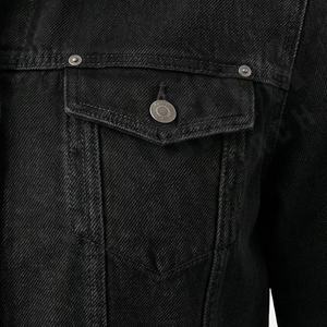 Veste en jean pour homme, vente chaude, vêtements d'hiver, couleur unie, logo personnalisé sur le devant, service personnalisé de haute qualité - Product Image 5