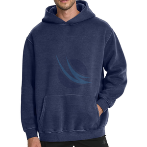 Sweat à capuche pull surdimensionné vintage pour hommes personnalisé 100% coton polaire Streetwear Style hiver quotidien mode écologique - Product Image 3