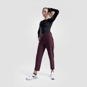 Pantalones de golf color burdeos para mujer GA, corte regular - Product Image 4