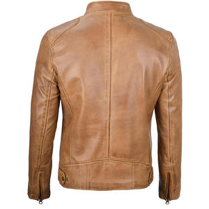 แจ็กเก็ตหนัง2025สำหรับผู้ชาย, แจ็กเก็ตหนัง PU ขนาดใหญ่พิเศษทรงสลิมฟิตสำหรับขี่มอเตอร์ไซค์ - Product Image 5