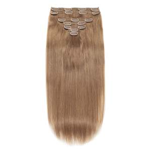 Extensions de cheveux à clipser 12 mèches blondes foncées 21 pouces Cheveux humains brésiliens Remy 10A - Product Image 3