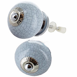 Vente chaude gris craquelé boutons en céramique Design industriel Style armoire tiroir poignée tire pour cuisine chambre garde-robe-CK 558 - Product Image 2