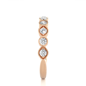 Anillo de Compromiso Elegante con Diamante Cultivado en Laboratorio con Claridad VVS, Oro Real de 14K, Anillo de Eternidad para Mujer para Aniversario de Bodas, Venta al por Mayor - Product Image 3