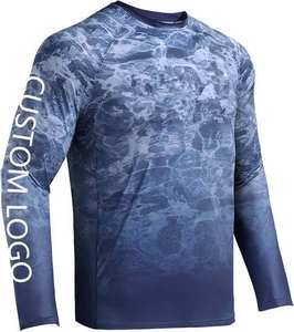 Camiseta de Pesca con Capucha de Fibra de Bambú con Logotipo Personalizado, Protección Solar UPF50+, Secado Rápido, Suave, de Alto Rendimiento, para Pesca y Fitness - Product Image 4