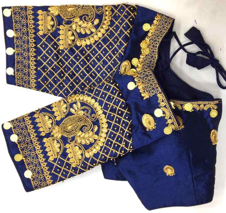 Indian Designer Embroidered Saree Blouse for Women Short Sleeve Ethnic Choli Readymade Top for Weddings and Parties