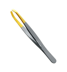 Pince à épiler professionnelle en acier inoxydable à pointe fine, outil de beauté pour femmes avec étiquette personnalisée et design écologique - Product Image 2