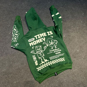 Survêtements personnalisés avec logo imprimé, 100 % coton respirant, molleton 240g, tendance 2026, couleur unie, décontracté, streetwear, homme femme, hiver - Product Image 2