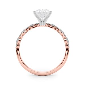 Marquise Cut Diamond Solitaire With Accents Style <b>Unique</b> Design <b>Engagement</b> <b>Ring</b> for Women/Her Excellent Style - Product Image 3