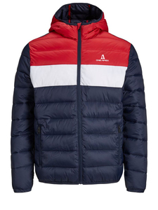 Chaqueta acolchada estampada OEM personalizada de alta calidad para hombre Chaqueta de invierno informal con logotipo personalizado para hombre con bolsillos con servicio OEM - Product Image 3