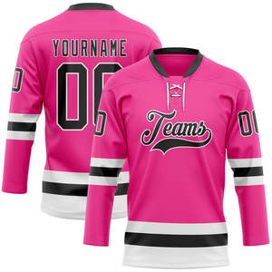 High Quality Wholesale Custom Top Quality Team Club Ice Hockey Jersey Sportswear Hockey Jersey - Product Image 4