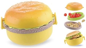 Fiambrera de hamburguesa con cuchara y tenedor, una caja de hamburguesas que es tan divertida como su Almuerzo completo - Product Image 6