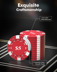 Fichas de póquer de cerámica Monte Carlo personalizadas de 14g para eventos de Casino al por mayor de China tamaño 40*3,3mm productos periféricos personalizados - Product Image 5