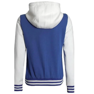 Logo de taille personnalisée Vol d'hiver de baseball Veste universitaire Letterman Col montant Tissu léger à capuche imperméable et écologique - Product Image 6