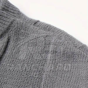 Pull en maille décontracté pour homme respirant, doux et chaud, pull quotidien pour homme, pull en laine mélangée pour l'hiver - Product Image 4