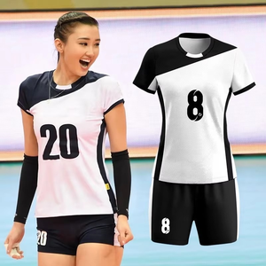 Vente en gros de nouveaux uniformes de volley-ball pour hommes et femmes, ensemble de maillots d'entraînement avec logo personnalisé - Product Image 6