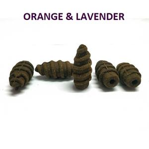 Natural Orange & Lavender Screw <b>Backflow</b> <b>Incense</b> <b>Cones</b> Wholesale Supply From Best Brand - Product Image 1