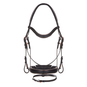 Bride de cheval or rose fabriquée à la main à partir de cuir durable - Product Image 3