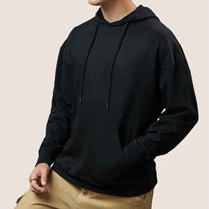 Automne et hiver sweats à capuche lourds personnalisés imprimés en peluche et épaissie couleur unie hommes marque de mode personnalisée - Product Image 6