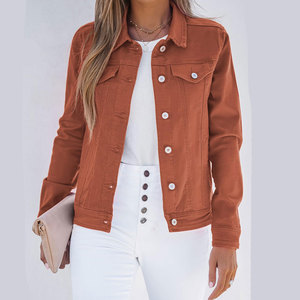 แจ็คเก็ตยีนส์ทรงบอมเบอร์สำหรับผู้หญิง ดีไซน์ทันสมัย ผลิตจากผ้าถัก เป็นมิตรต่อสิ่งแวดล้อม กันลม คุณภาพสูง เหมาะสำหรับกิจกรรมกลางแจ้ง ราคาขายดี - Product Image 3