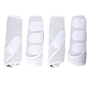 Bottes de sport pour chevaux personnalisées multicolore OEM logo bottes de tendon élastiques légères en néoprène protège-jambes attelle bottes de sécurité pour tendons - Product Image 3