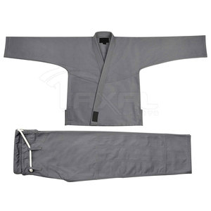 Kimono brasileño fino-Jiu Jitsu Training Gi para niños y adultos, Kimonos BJJ personalizables para hombres con cinturón blanco gratis blanco - Product Image 2