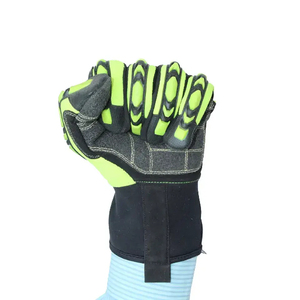 Gants de sécurité de mécanicien pour hommes de haute qualité cuir de protection respirant ignifuge haute visibilité équipement de défense personnelle - Product Image 4