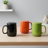 Vente en gros de tasses à café en porcelaine multi-usages 3459809L, nouveau design durable, style nordique, infuseur pour le thé, usage quotidien