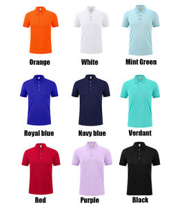 T-shirt pour homme à manches courtes en coton glacé, nouveau pour l'été, couleur unie, chemise polo en soie glacée pour homme - Product Image 2