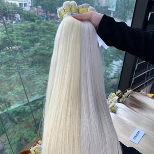 Teinte blonde chaude # 60 # Extensions de cheveux humains vierges vietnamiens lisses en vrac 613, prix de gros d'usine, 60 cm, qualité supérieure - Product Image 1