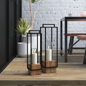 Linterna de madera de la mejor calidad peso extra pesado al por mayor decoración del hogar accesorios de iluminación para ocasiones navideñas gran oferta - Product Image 1