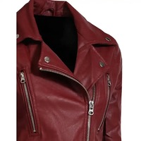 À la mode 2024 femmes vêtements d'extérieur en cuir veste motard moto manteau dames Streetwear fermeture éclair élégant en cuir veste