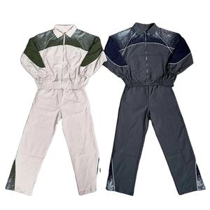 Chaqueta y Pantalones Deportivos de Nailon con Cierre y Tiras Reflectantes 3M, Traje de Jogging Personalizado de Dos Piezas, Chaqueta Cortavientos Ligera - Product Image 1