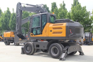 龍神9000kgミニホイールショベル、エンジン1年保証付き、建設用 - Product Image 3