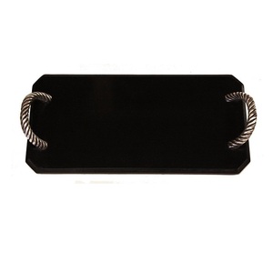 Plateau carré en bois finition noyer, plateau de service alimentaire, équipement de restauration, plateau de service pour pâtes à prix abordable - Product Image 2