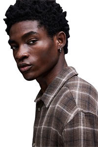 เสื้อเชิ๊ตคอตตอนผ้าย่นน้ำหนักเบาของผู้ชายเสื้อลายตารางแขนยาวสำหรับใส่สบายออกแบบแบรนด์ได้ตามต้องการ - Product Image 6