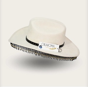 Sombrero Vaquero de Lona de Lujo con Banda Tribal |   Sombrero de Moda Casual Hecho a Mano para Exteriores |   Fabricante OEM ODM - Product Image 2