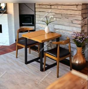 Elegante belleza marrón Silla de bambú comodidad juego de comedor de bambú hecho a mano acento sillas de comedor y mesa decoración del hogar Juego de mesa de comedor - Product Image 1