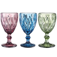Copas de Vino de Vidrio Soplado a Mano, Clásicas, Premium, con Relieve, Libres de Plomo, con Colores y Logotipo Personalizables para Restaurantes, Eventos, Venta al Por Mayor