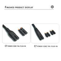 Connecteur de cordon d'alimentation ca à bas prix IEC C7 Insert de prise électrique