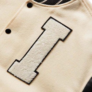 Chaquetas de béisbol con botones para hombre, chaquetas universitarias personalizadas de lana y cuero, nueva condición, ropa de lona, precio al por mayor - Product Image 4